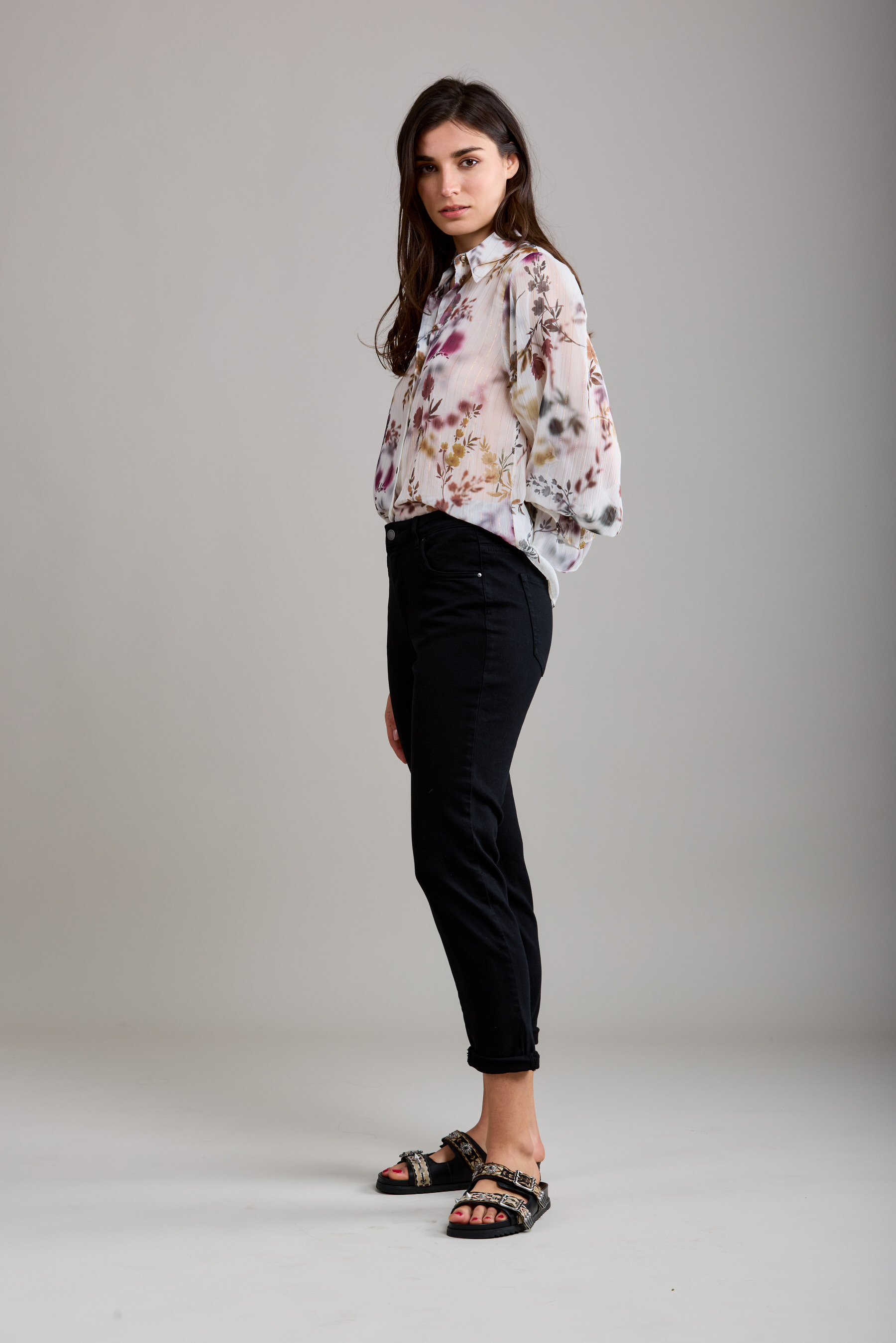 Jeans Toxik zwart boyfriend  L20029-c