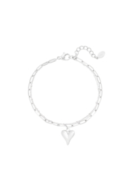 Armbandje Loving Layers  zilver