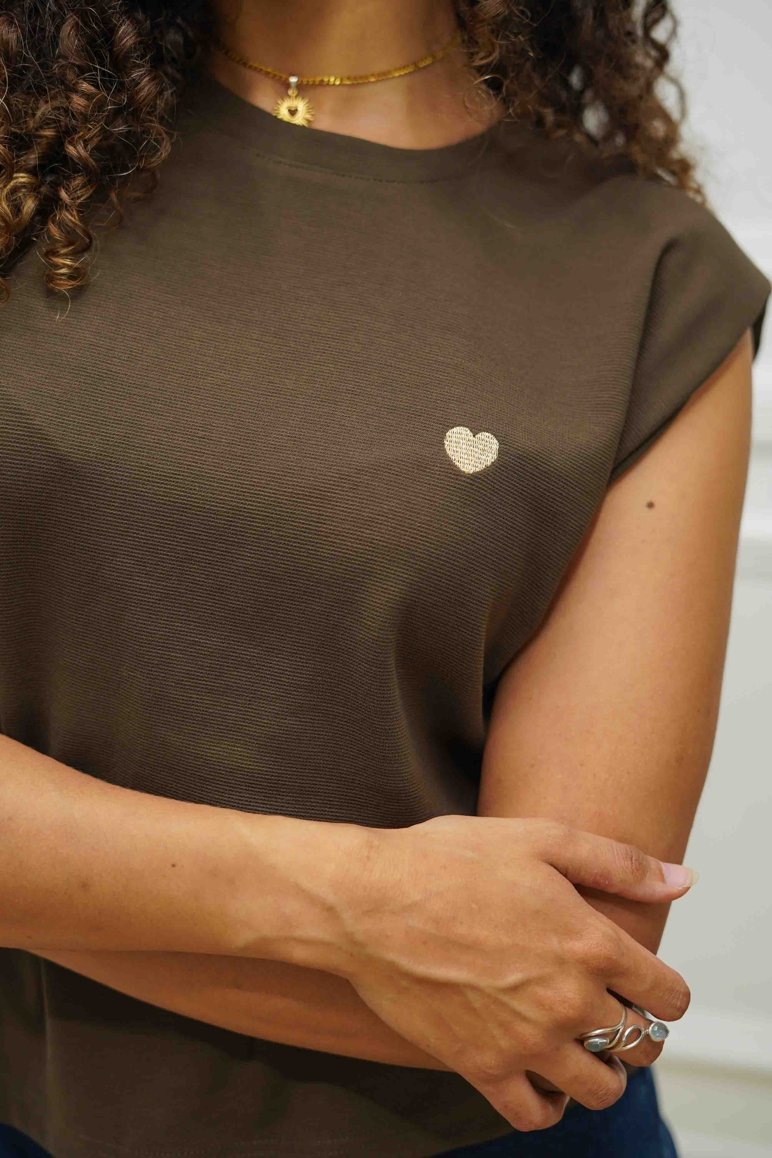 Top magritte Marron