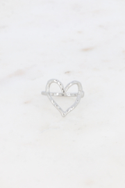 ring stainless steel zilver kaat