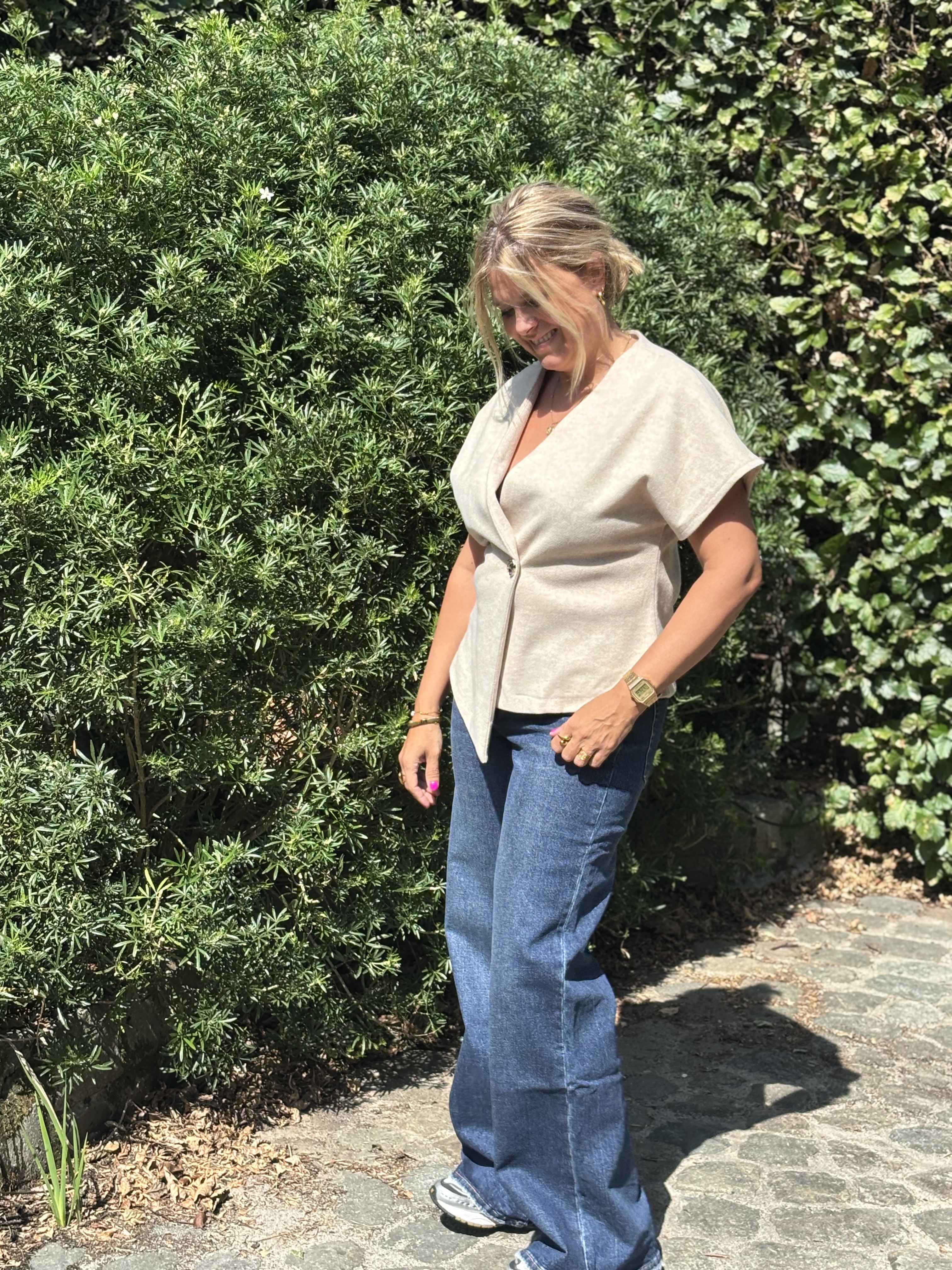 Gillet  Luka  beige