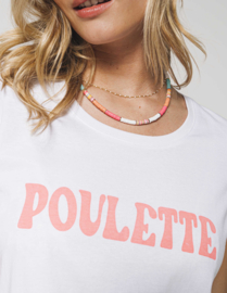 T shirt Margot  wit  "POULETTE"