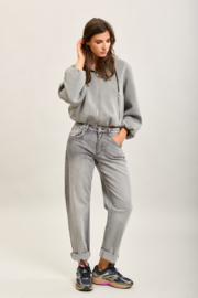 Jeans Toxik Mila – Mom Fit Grijs