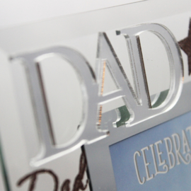 Fotolijstje glas, 'Dad'