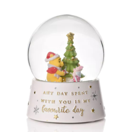 Disney Christmas, snowglobe Winnie the Pooh en Knorretje