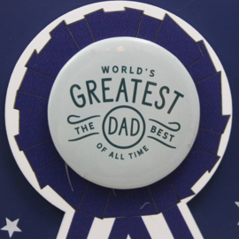 Fotolijstje 'World's greatest Dad', blauw (liggend)