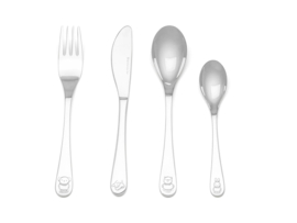 Zilverstad kinderbestek Nijntje vriendjes, stainless steel