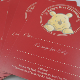 Disney Christmas, Milestone Cards Pooh 'First Christmas'