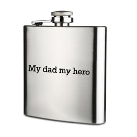 RVS drankflacon, 'My dad my Hero'