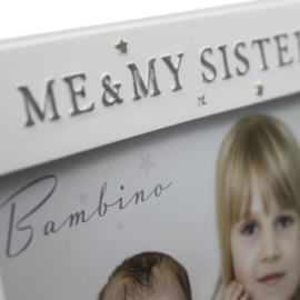 'Bambino' Fotolijstje 'Me & My Sister', wit