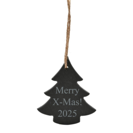 Leisteen Kerstboom Hanger