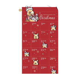 Disney Christmas, Advent kalender 'Winnie the Pooh' (rood)