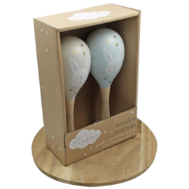 'Bambino' Houten Maraca's, blauw