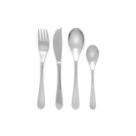 Zilverstad kinderbestek blanco, 4-delig, stainless steel