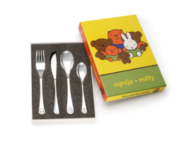 Zilverstad kinderbestek Nijntje vriendjes, stainless steel