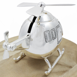 Spaarpot Helikopter, verzilverd