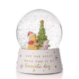 Disney Christmas, snowglobe Winnie the Pooh en Knorretje