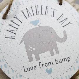 Hanger 'Happy Father's Day from bump'