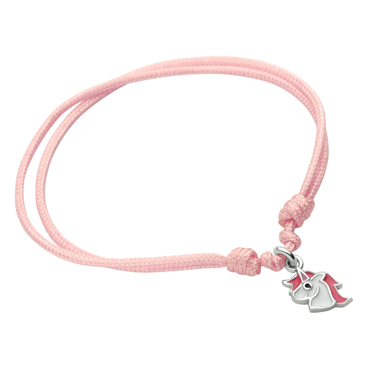 Satijnen kinderarmbandje met unicorn hanger
