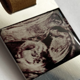 Personaliseerbare sleutelhanger met echo, RVS
