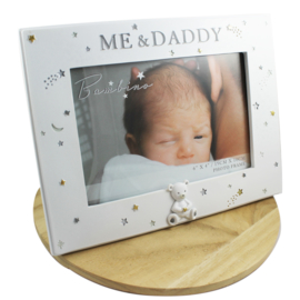 'Bambino' Fotolijstje 'Me & Daddy', wit