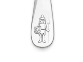 Zilverstad kinderbestek Ridders en Prinsessen, 4-delig, stainless steel