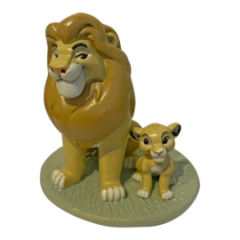 'Disney Lion King' Beeldje Mufasa & Simba, 'My Daddy is King'