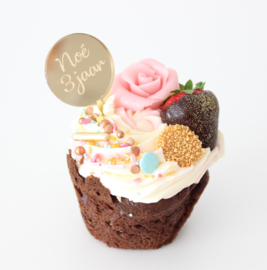 Cupcaketoppers Naam/Leeftijd