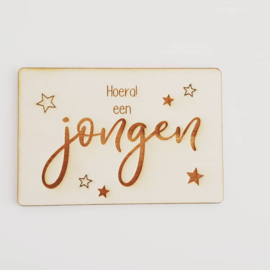 Houten kaart Jongen