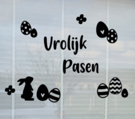 Raamsticker Vrolijk Pasen