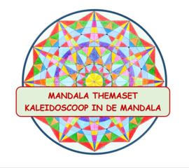 Mandala Themaset:  Kaleidoscoop in de mandala