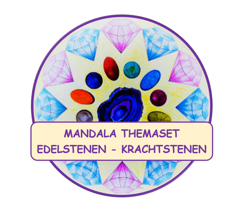 Mandala Themaset Edelstenen - krachtstenen