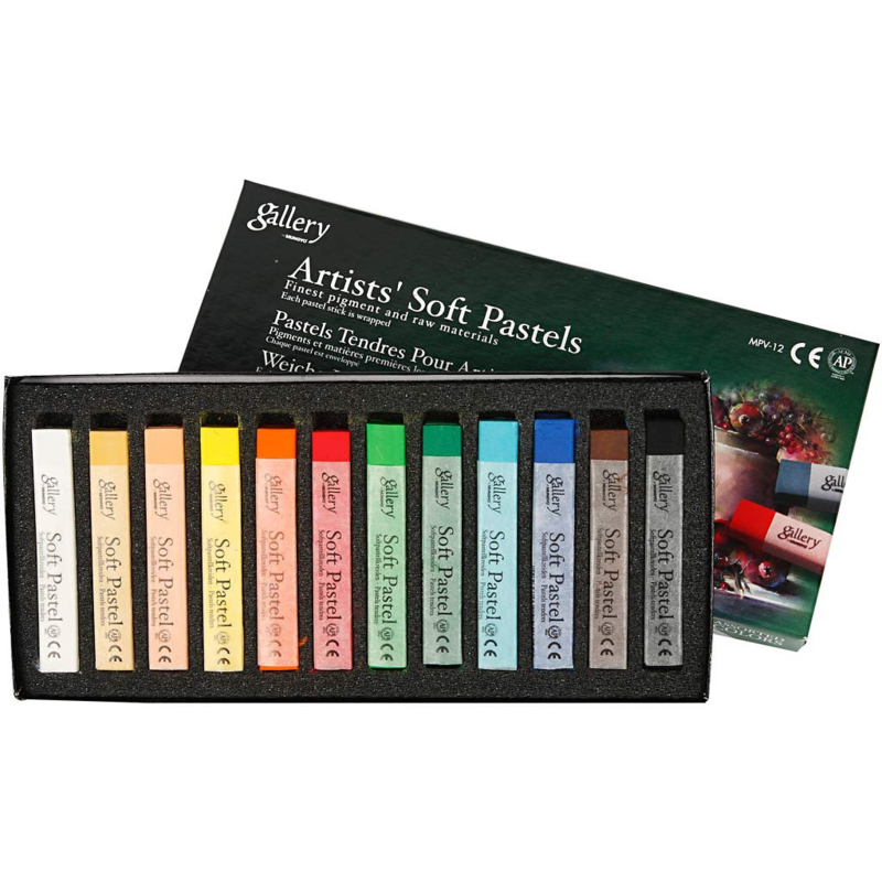 Gallery Artist' Softpastel Premium 12 basis kleuren
