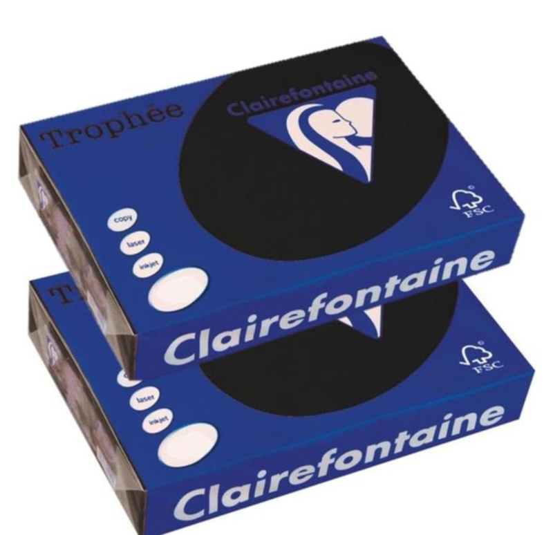 Clairfontaine Trophée papier zwart 160 gram. 250 vel 2x