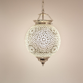 Hanglamp transparant mozaïek - Turks design - 25 CM.