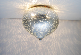 Plafondlamp Aladdin filigrain - zilverkleurig