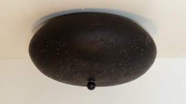 Plafondlamp filigrain  zwart-goud - 25 cm.