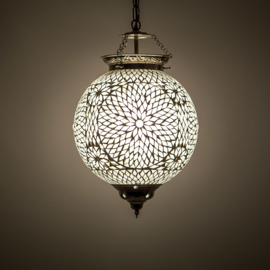 Hanglamp transparant mozaïek - Turks design - 25 CM.