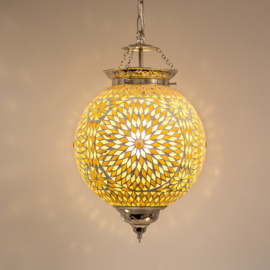 Hanglamp bruin beige mozaïek - Turks design 25 cm.