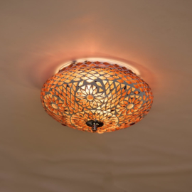 Plafondlamp mozaïek paars - Turks design - 25 cm.
