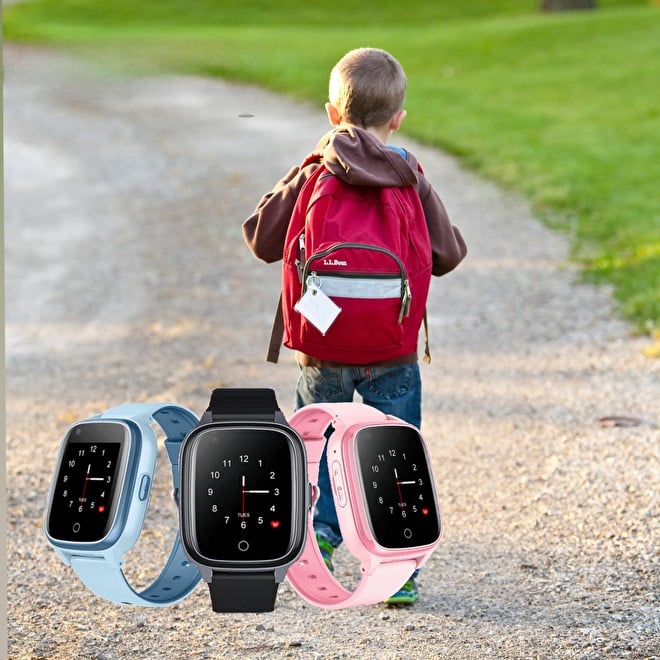 Angeltrack 17, kinder gps horloge met Take-off alarm.