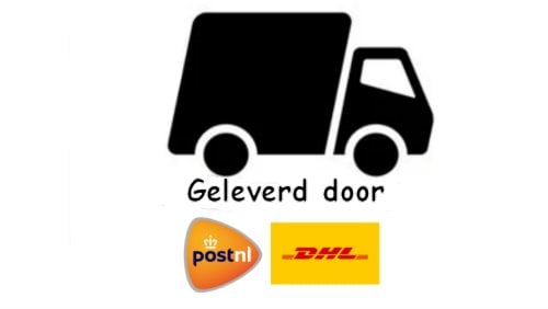 Verzonden via PostNL of DHL