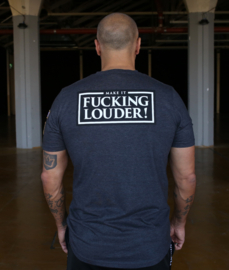 T-shirt LSTK MAKE IT FUCKING LOUDER GRAY - LIMITED