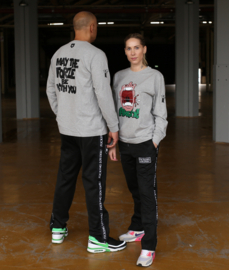 Gray Longsleeve May The Forze Be With You