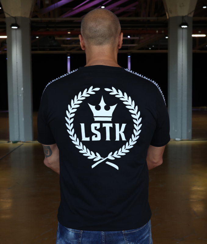 T-shirt LSTK CROWN - BLACK WHITE