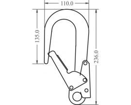 Steigerhaak 60mm