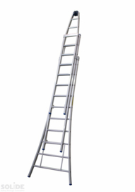 Solide 2-Delige puntladder 2 x 12 (zonder rollen)