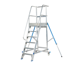 Solide mobiele bordes trap 6 treden