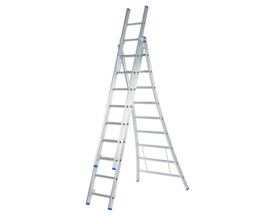 Solide industrieladder 3 x 9 type D
