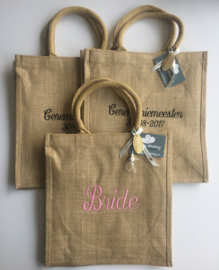 Jute tas Bride